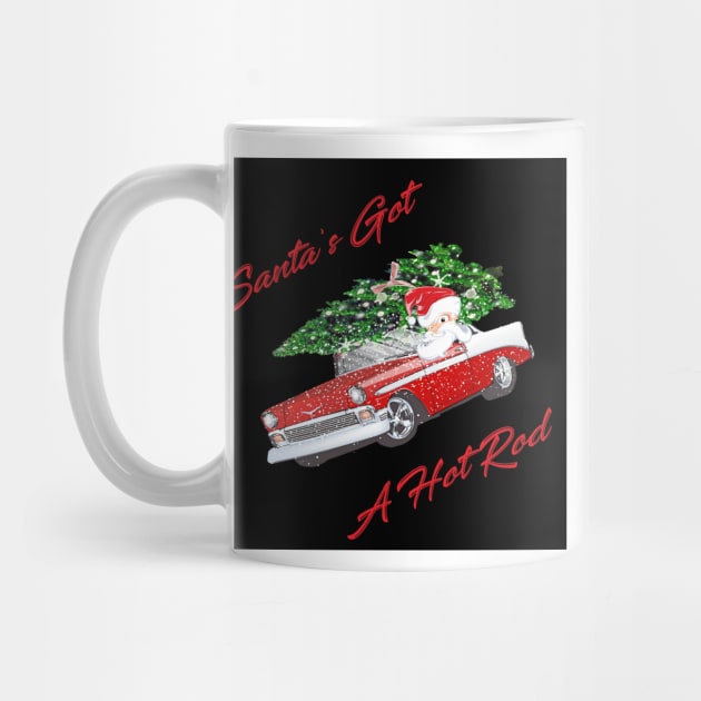 Santa's Got a Hot Rod Vintage Car Christmas by allthumbs